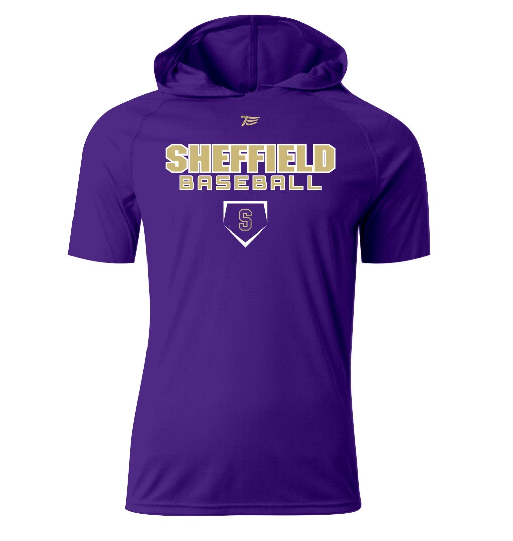 Short Sleeve Thin Hoodie w/logo