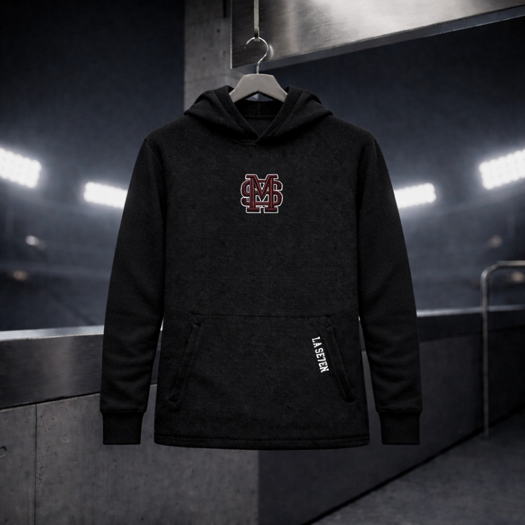 PulseKnit Black MS Hoodie