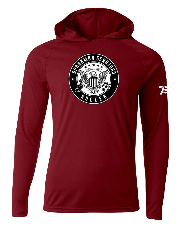 Long sleeve thin hoodie