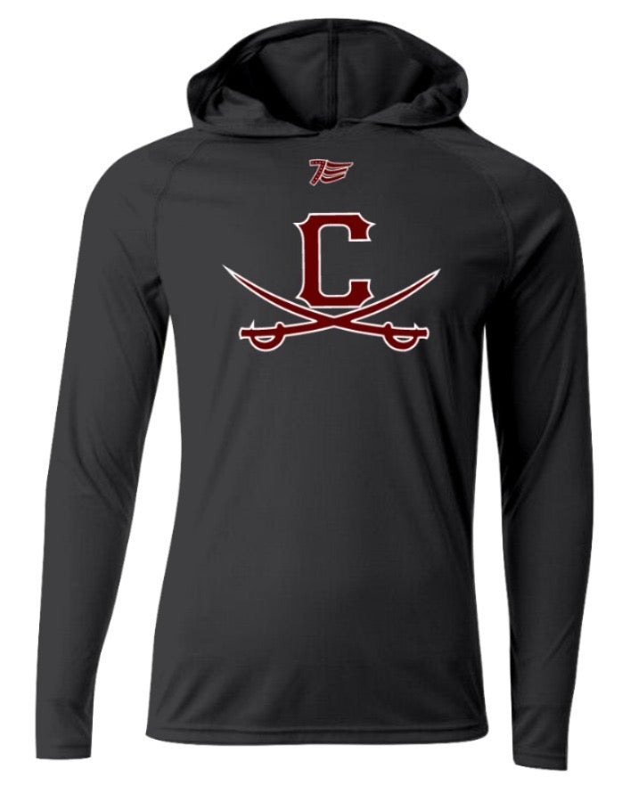 Long Sleeve Thin Hoodie w/logo