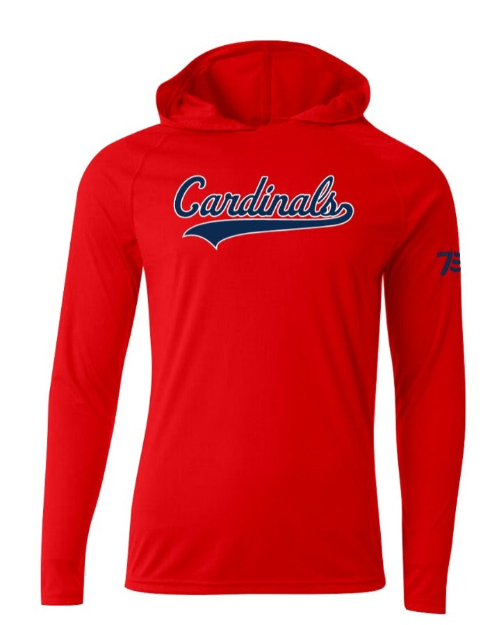 Long Sleeve Hooded Cardinals Shirt