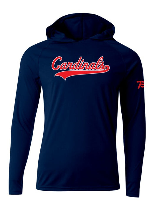 Long Sleeve Hooded Cardinals Shirt