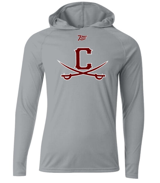 Long Sleeve Thin Hoodie w/logo