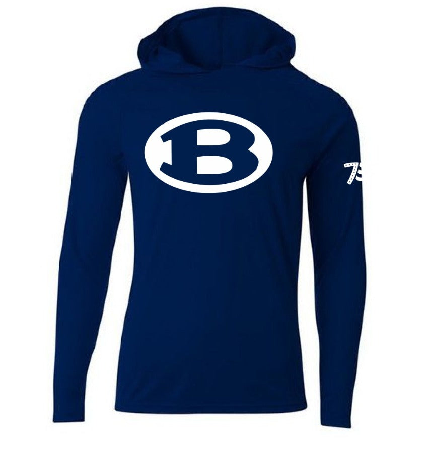 Long Sleeve Thin Hoodie w/logo