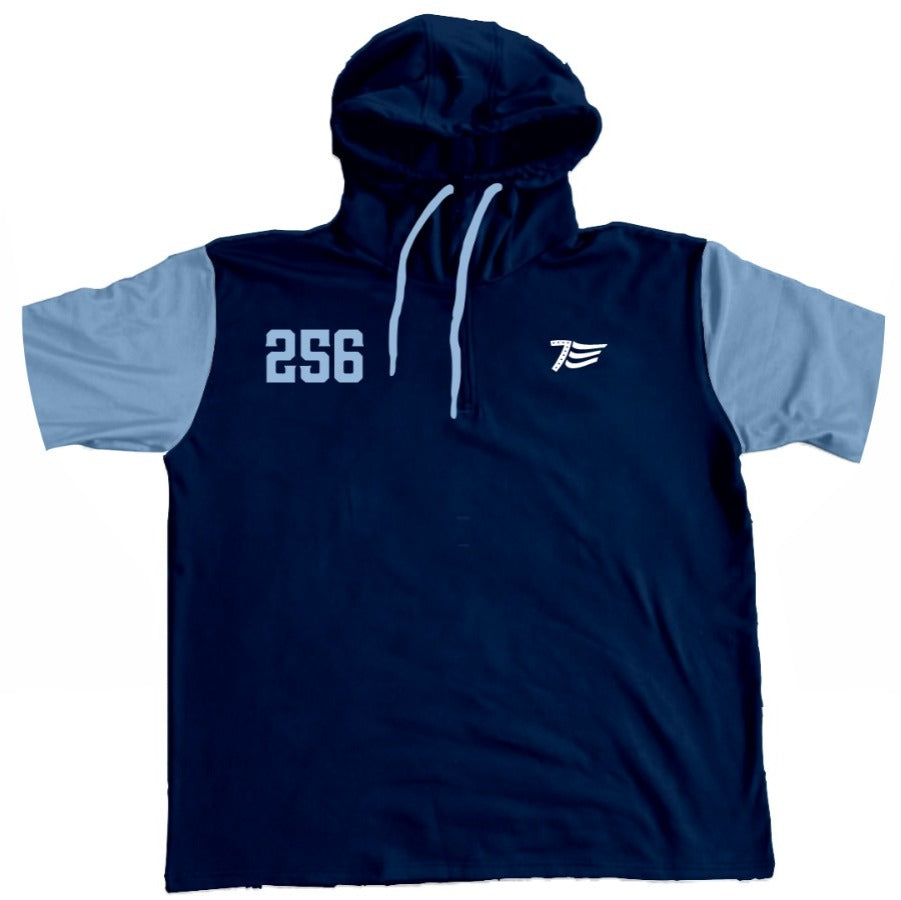 Short Sleeve 1/4 zip 2 tone