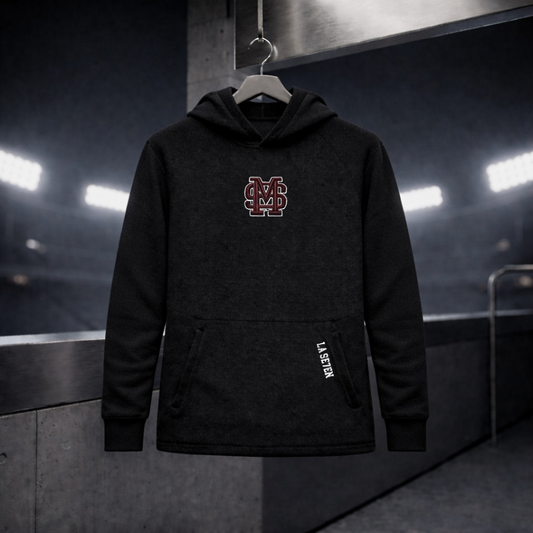 PulseKnit Black MS Hoodie