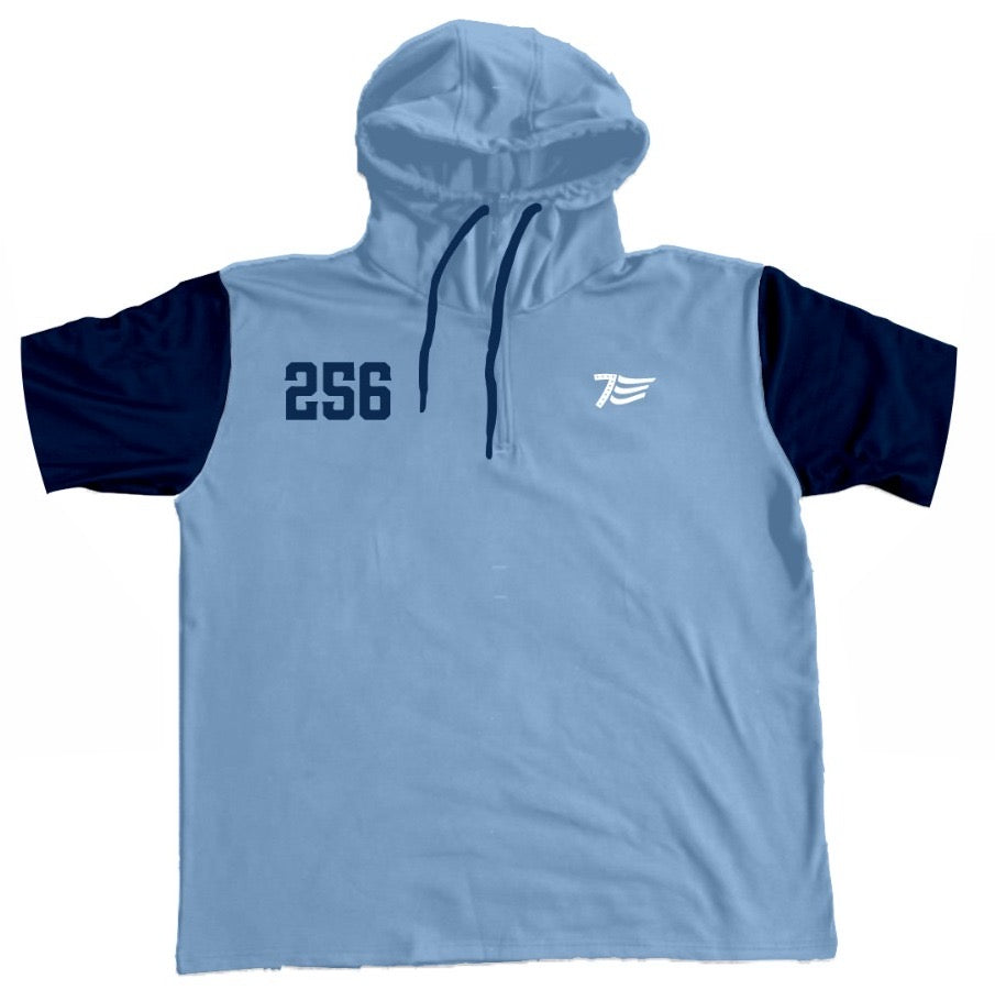 Short Sleeve 1/4 zip 2 tone