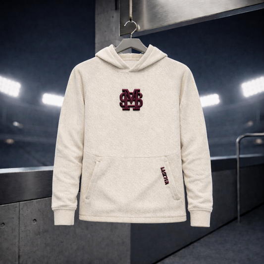 PulseKnit Cream Hoodie