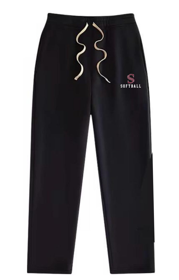 Open leg sweatpants