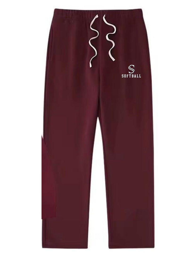Open leg sweatpants
