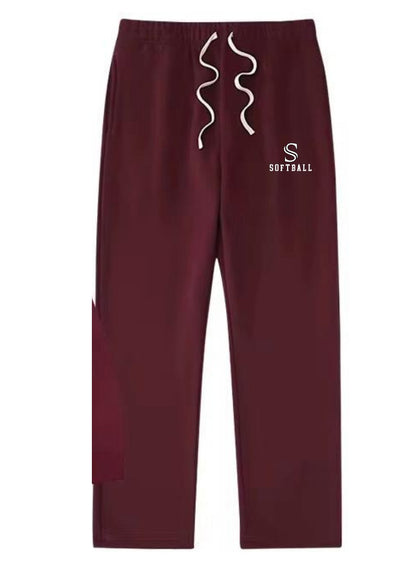 Open leg sweatpants
