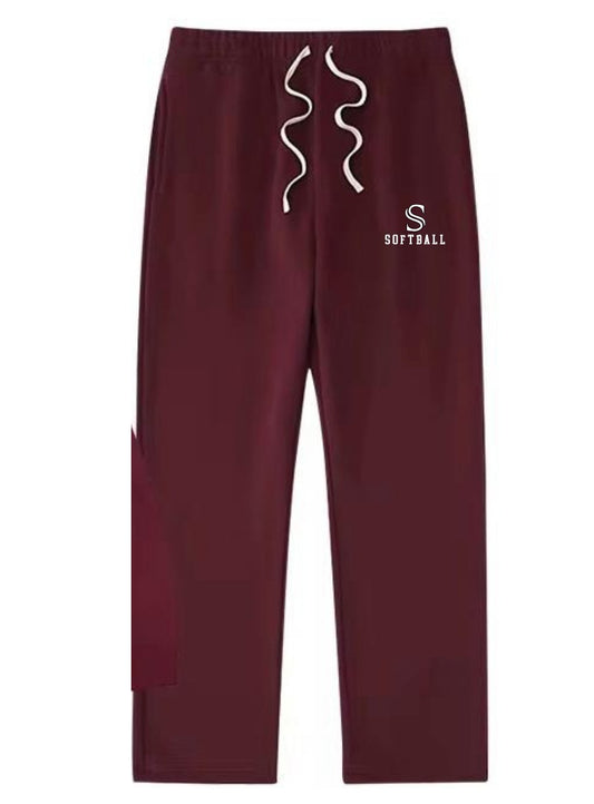 Open leg sweatpants