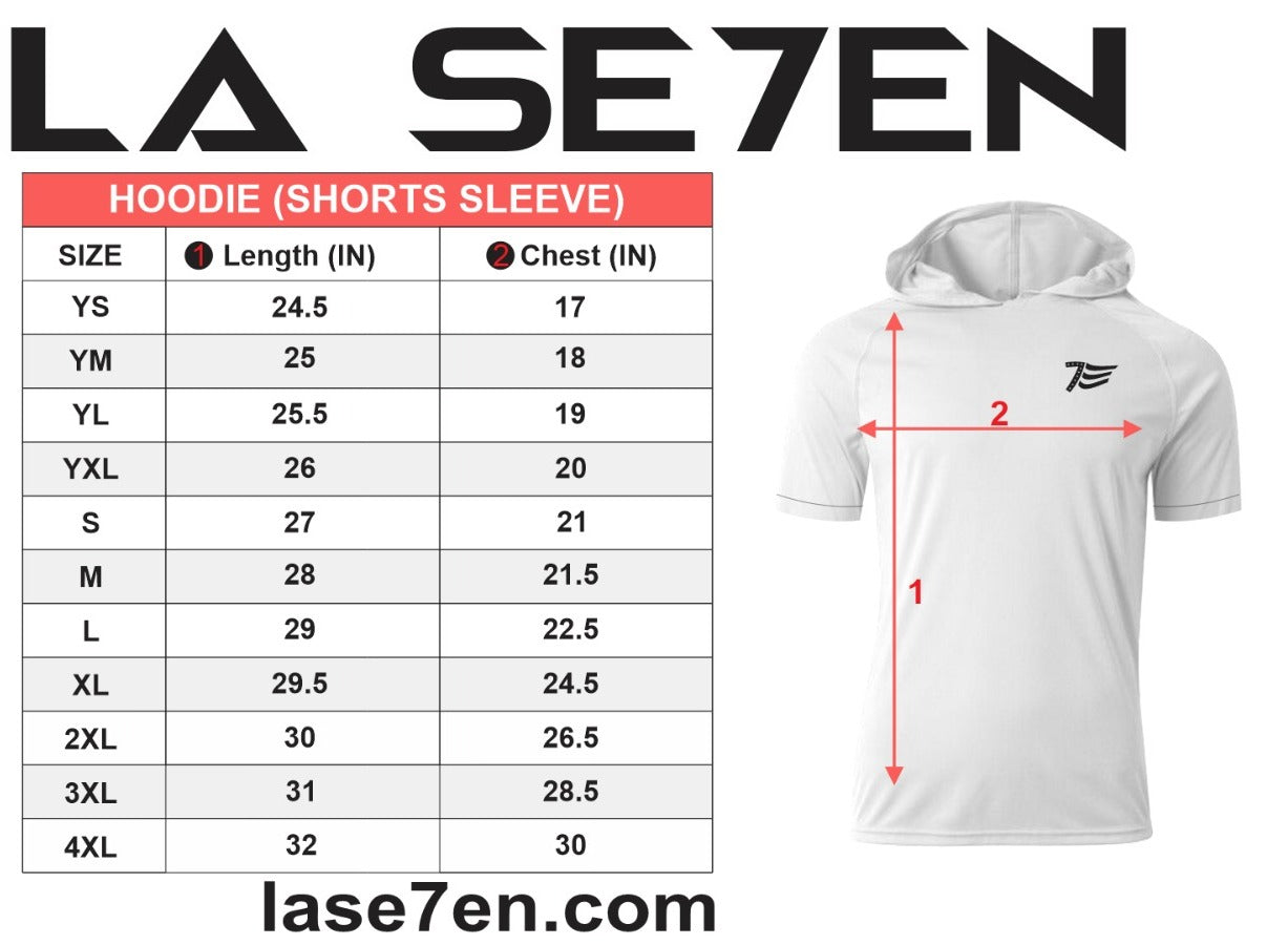 LA7 Hooded Short Sleeve w/Logo