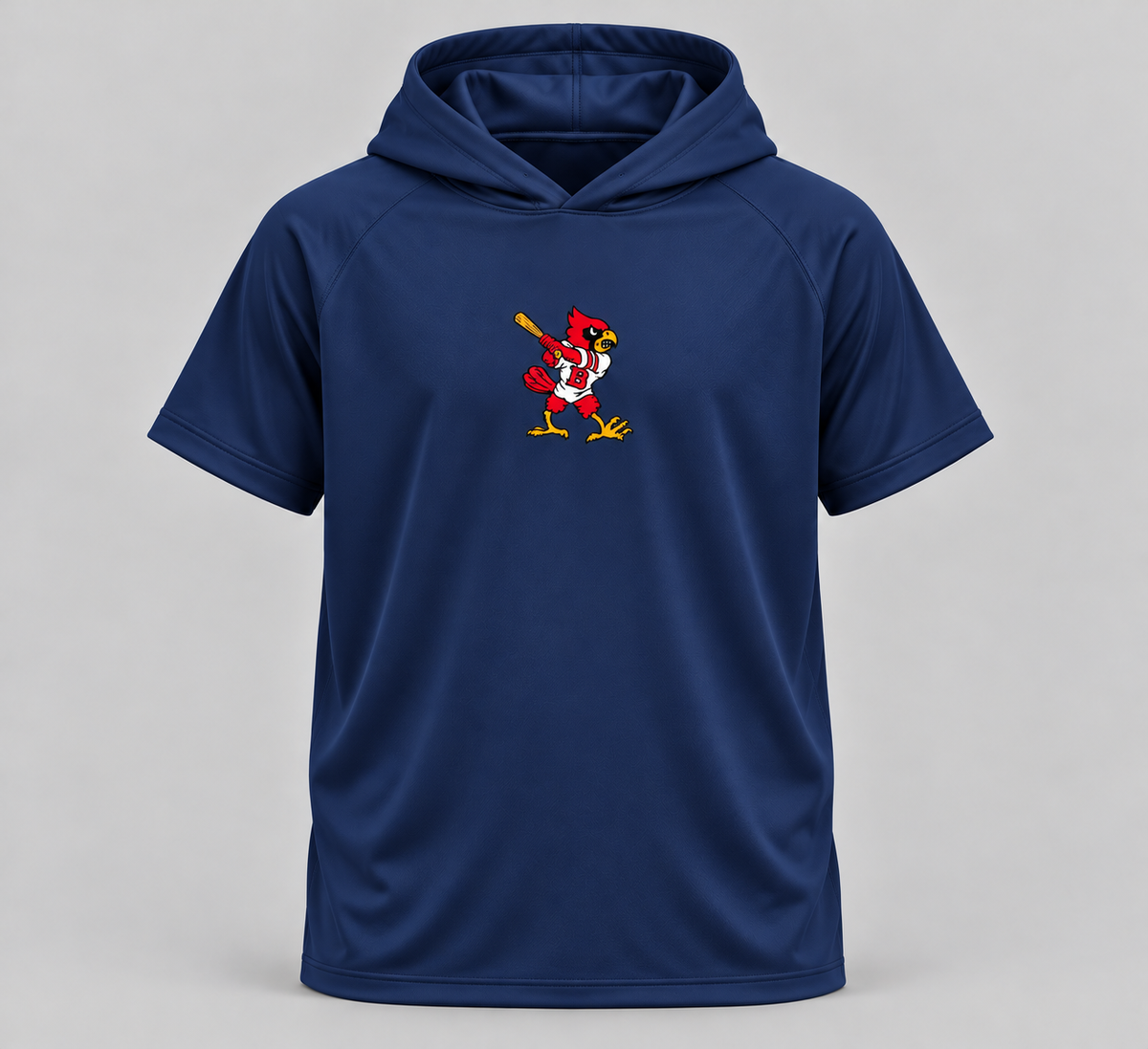 Short Sleeve Thin  Dri Fit Hoodie *New Swinging Cardinal Logo.