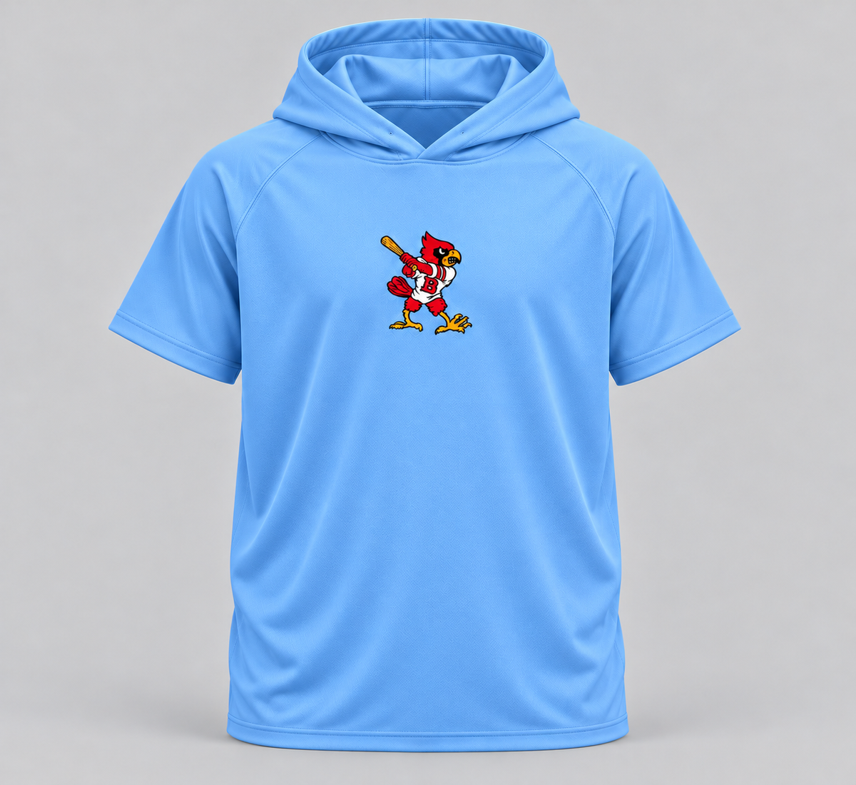 Short Sleeve Thin  Dri Fit Hoodie *New Swinging Cardinal Logo.