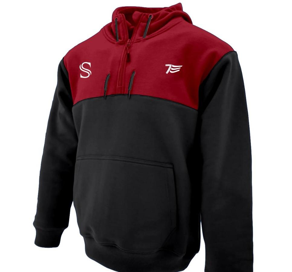 Fleece 500gsm Cotton 1/4th Zip w/logo