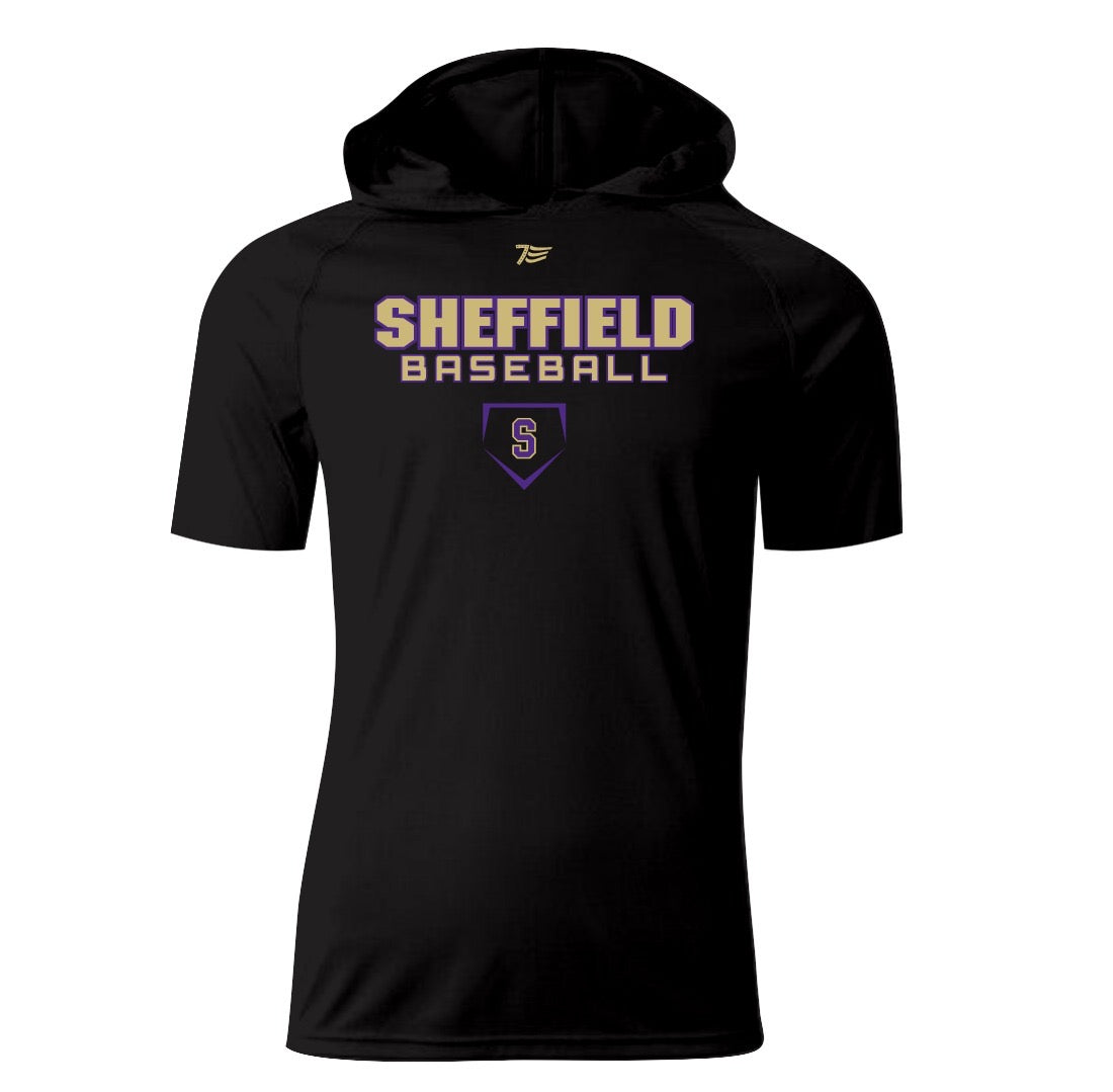 Short Sleeve Thin Hoodie w/logo