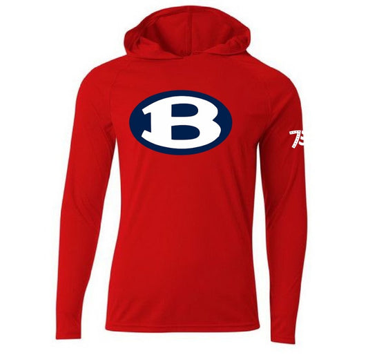 Long Sleeve Thin Hoodie w/logo